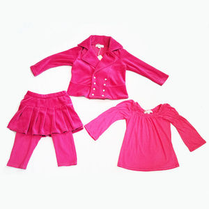 NEW Luna Luna 3pc Velor Jacket Top & Skeggings 2T